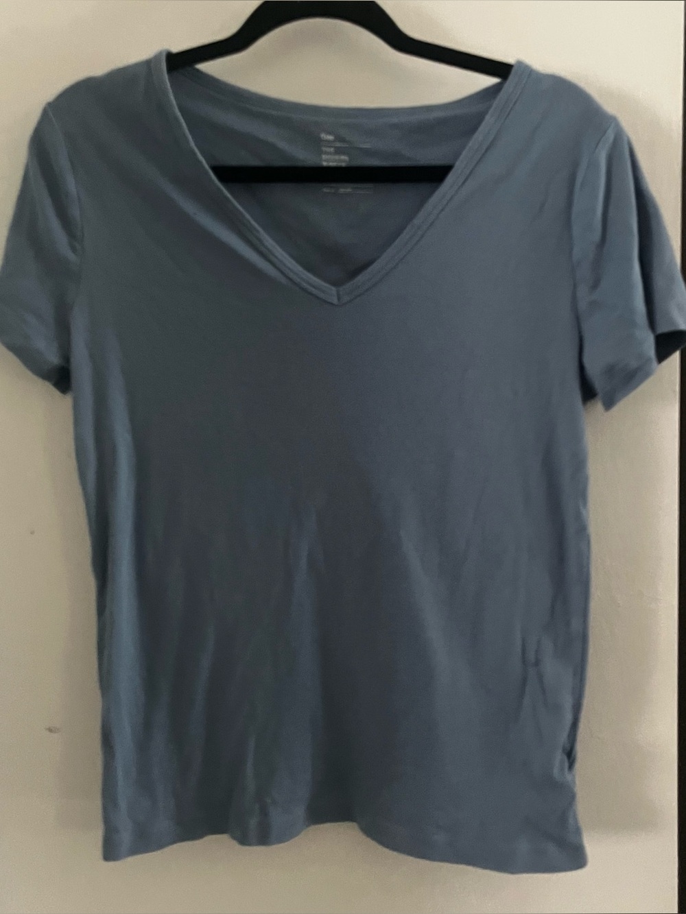 GAP Women's V-Neck Short Sleeve Tee - Slate Blue